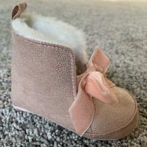 Pink Baby Booties
